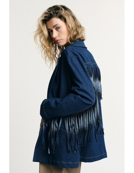 Blazer met franjes en knoopsluiting Alstublieft