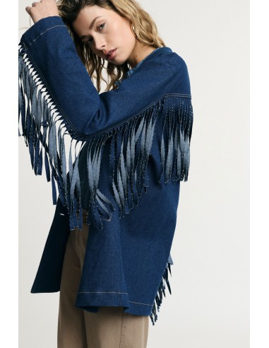 Blazer avec franges et fermeture à boutons Please