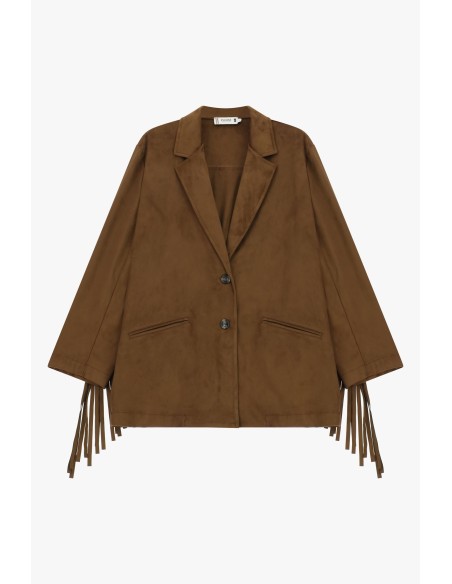 Veste avec franges surdimensionnées et poches avant Please