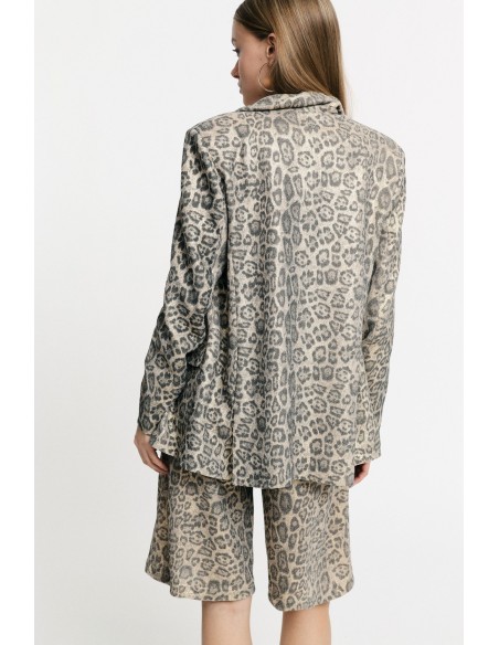 Blazer avec imprimé animalier et poches avant Please