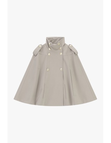 Manteau cape à double boutonnage avec épaulettes Please