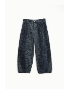 Balloon-jeans met slangenprint en hoge taille alstublieft 2