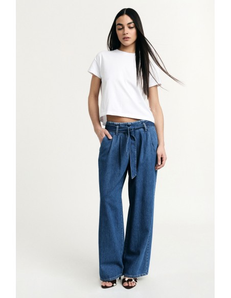 Jeans Paperbag Taille Haute Avec Ceinture Assortie Please