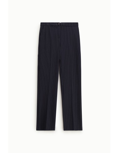 Pantalon tailleur rayé à taille mi-haute s'il vous plaît