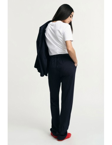 Pantalon tailleur rayé à taille mi-haute s'il vous plaît