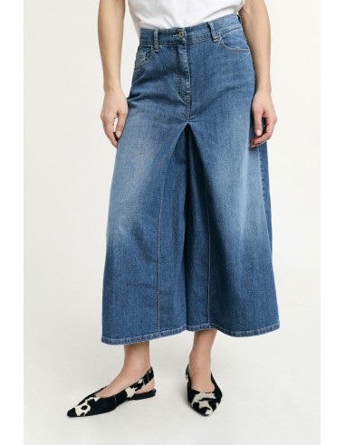 Jeans taille haute à jambe large Five Pockets Please