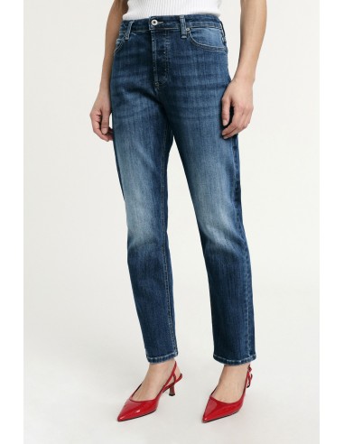 Jeans à jambe droite Taille haute Effet délavé Please