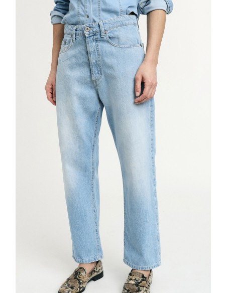 Jeans à jambe droite Taille haute avec boucles S.V.P.