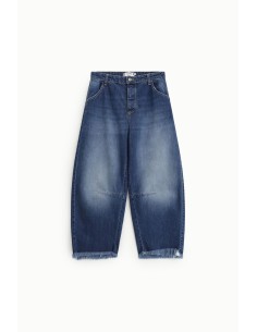 Balloon-fit-jeans met gerafelde zoom Please 2