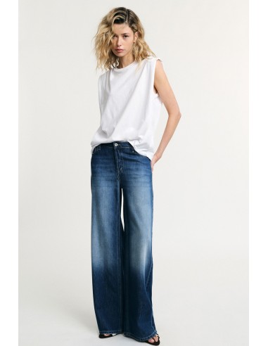 Jean large à taille haute avec poches plaquées, s’il vous plaît