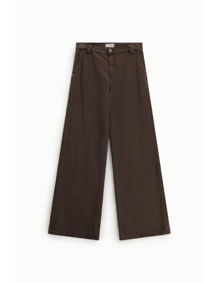 Pantalon palazzo taille basse à jambes largesVeuillez