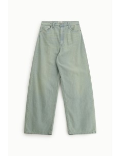 Jean à jambes larges taille haute effet délavé, s’il vous plaît 2