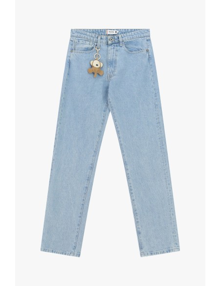 High-waisted straight-leg jeans with five pockets Please