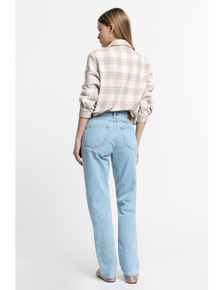 Jean droit taille haute à cinq poches Please