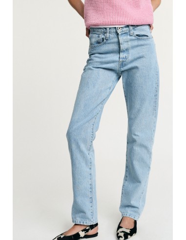 High-waisted straight-leg jeans with five pockets Please