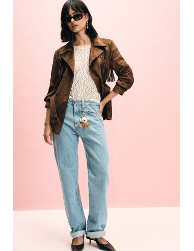 Jean droit taille haute à cinq poches Please