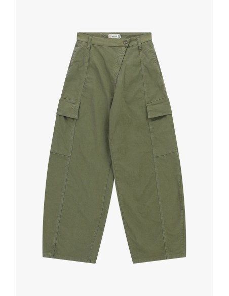 Pantalon palazzo cargo à poches taille haute Please