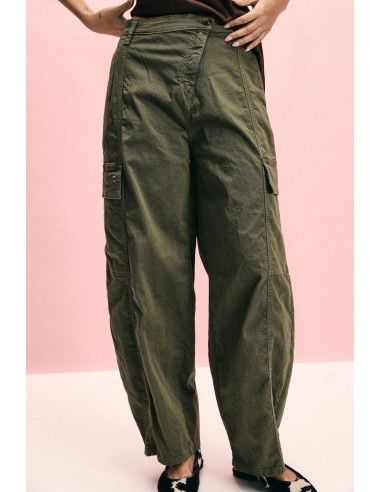 Pantalon palazzo cargo à poches taille haute Please