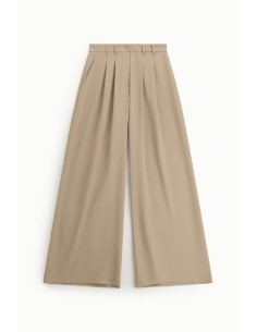 High-waisted palazzo broek met plooien aub 2