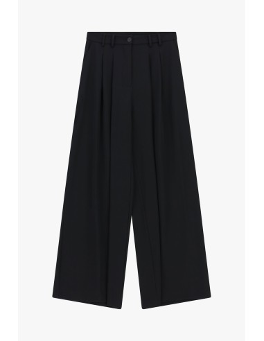 Pantalon palazzo taille haute à pinces Please