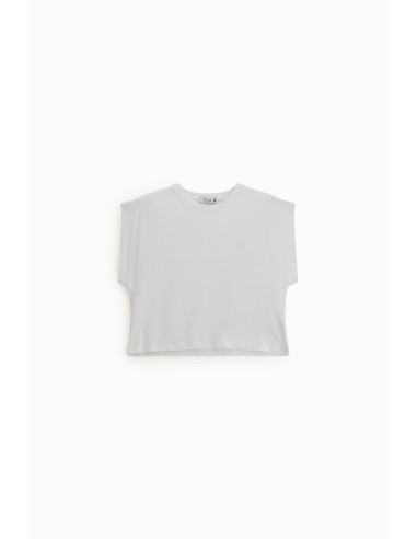 Mouwloze cropped top met ronde hals Please