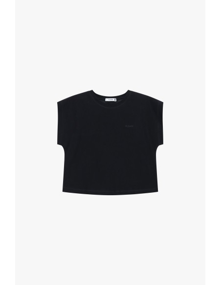 Mouwloze cropped top met ronde hals Please