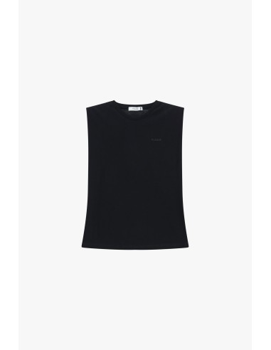 Tops sans manches Structured Shoulders Crew Neck Please