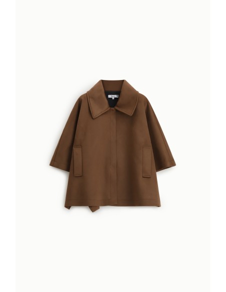 Over Shirt Jacket With Short Sleeves And Buttons Please (Veste de chemise avec manches courtes et boutons)