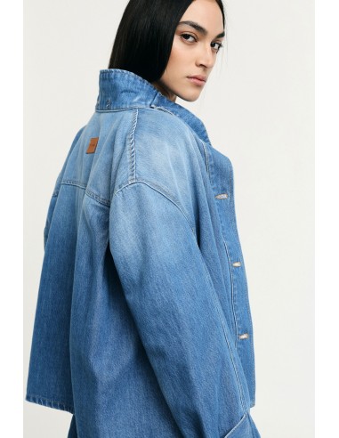 Veste en jean avec boutons et coupe large Please