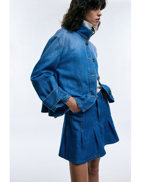 Veste en jean avec boutons et coupe large Please