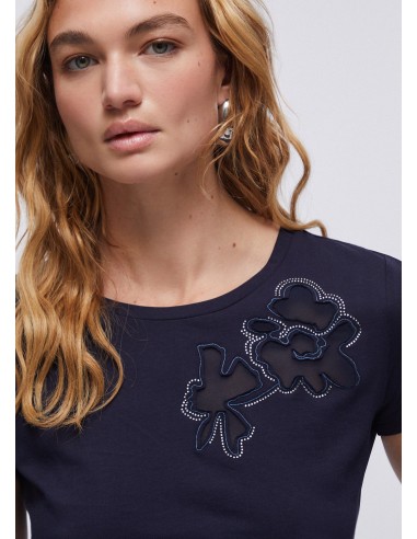T-shirt met cut-out van Liu Jo