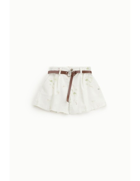 Short regular fit avec ceinture et imprimé délicat Please