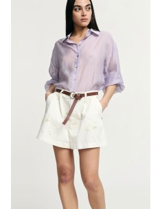 Short regular fit avec ceinture et imprimé délicat Please