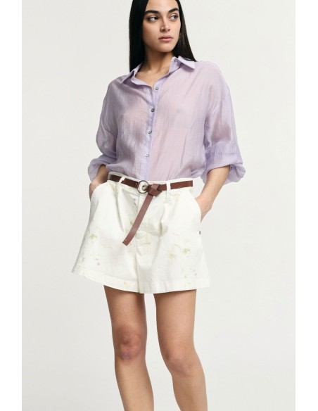 Short regular fit avec ceinture et imprimé délicat Please