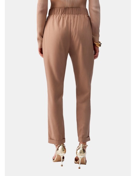 Slim-fit broek met omslag van Liu Jo