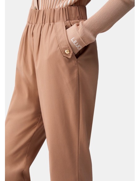 Pantalon slim fit à revers Liu Jo