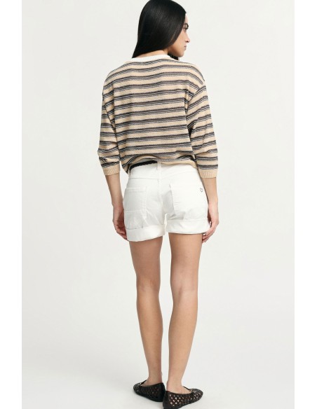 Short monochrome avec cinq poches et ourlets retroussés, s’il vous plaît