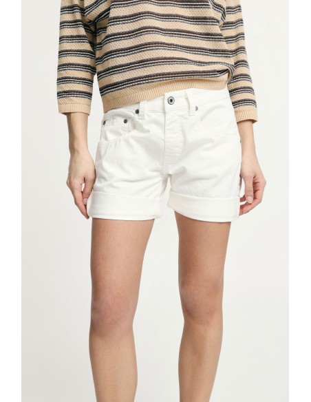 Short monochrome avec cinq poches et ourlets retroussés, s’il vous plaît