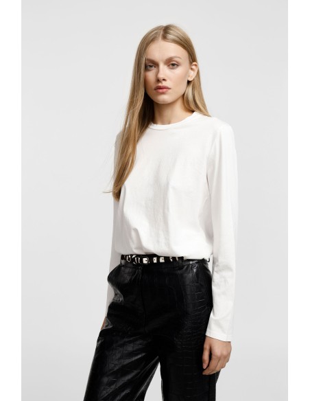 T-shirt met ronde hals Please
