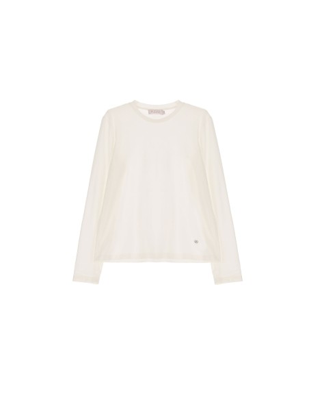 T-shirt met ronde hals Please
