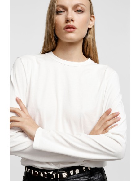 T-shirt met ronde hals Please
