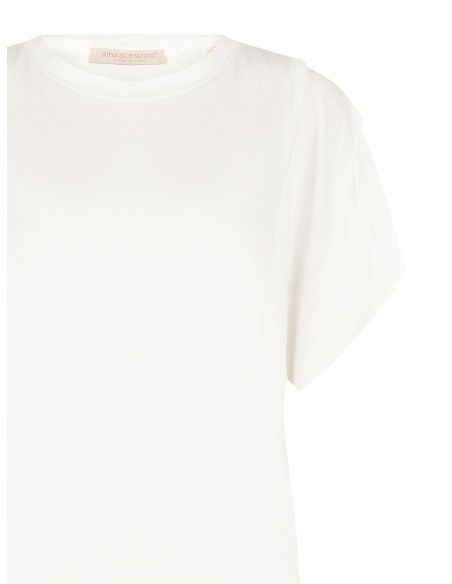 Ruimvallend en soepel T-shirt van viscose Rinascimento