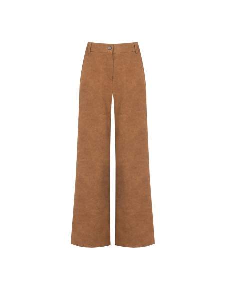 Pantalon palazzo en similicamoscio dégradé avec élastique au dos Rinascimento