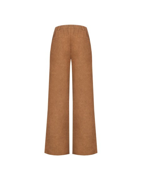 Pantalon palazzo en similicamoscio dégradé avec élastique au dos Rinascimento