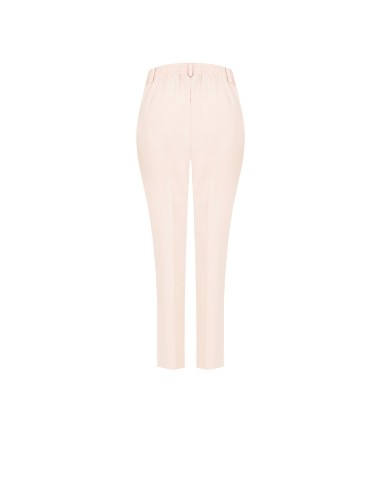 Pantalon droit en mélange de viscose avec élastique au dos Rinascimento