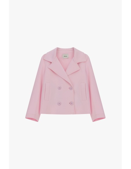 Blazer court croisé avec poches avant Dixie