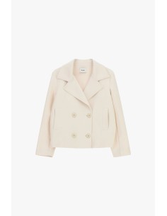 Dixie Korte blazer met dubbele rij knopen en zakken aan de voorkant