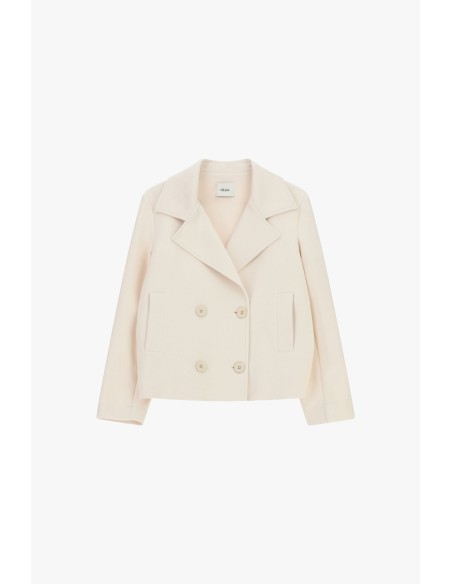 Dixie Korte blazer met dubbele rij knopen en zakken aan de voorkant