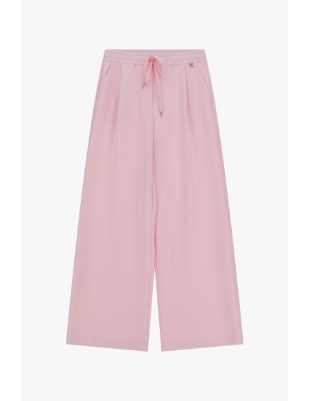 Pantalon palazzo taille haute avec cordon de serrage Dixie