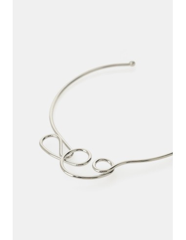 Open stijve ketting met golvend motief Dixie
